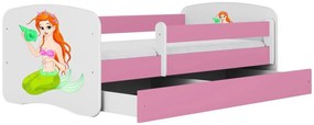 Детско легло Babydreams Cartoon-Roz-160 x 80-Mermaid