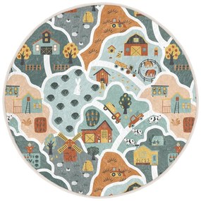 Детско килимче за игра подходящо за пране ø80 cm Farmer's Life – Mila Home