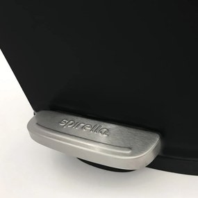 Матово черно стоманено кошче за боклук с педал 50 l Akira – Spirella