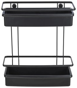 Черен рафт за душ Molinella, 30 x 35 cm - Wenko