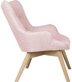 Светлорозово кресло Niko – Ropez