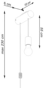Стенна лампа естествена Arcadia – Sollux