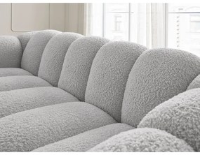 Светлосив диван от прежда с примки от букле 232 cm Hippolyte – Bobochic Paris