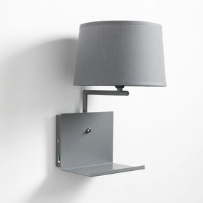 Сива стенна лампа Nio - Tomasucci