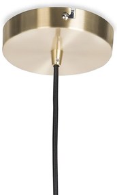 Смарт висяща лампа месинг с димно стъкло 30 см вкл. WiFi ST64 - Ball