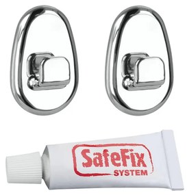 Комплект от 2 куки и лепило Silver Safefix - Metaltex