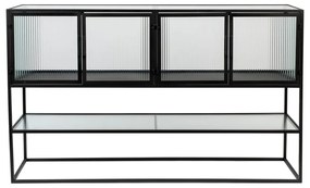 Черен метален шкаф 150x90 cm Boli - Dutchbone