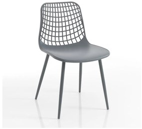 Сиви трапезни столове в комплект от 2 броя Nairobi - Tomasucci