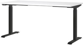 Работна маса с електрическо регулиране на височината с бял плот за маса 80x160 cm Jet – Germania