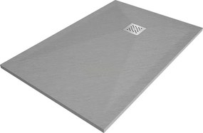 Mexen Stone+ ректикулиран композитен душ кабина 120 x 100 см, сив-бетон - 44611012