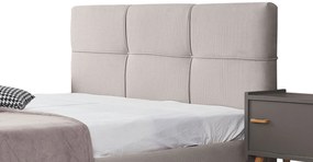 Тапицирано легло Manhattan-Gkri Anoixto-90 x 200-Ξύλα Ελάτου