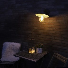 Интелигентна селска стенна лампа антрацит IP44 с WiFi E27 - Kansas