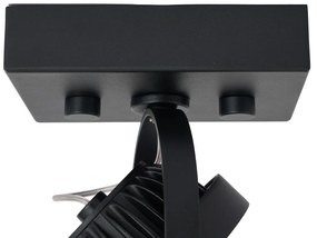 Модерен повърхностно монтиран прожектор черен вкл. димируем LED - Apollo