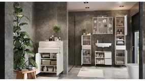 Кремав нисък шкаф за мивка 60x56 cm Salinas – Germania