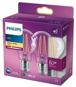 К-кт 2 бр. LED крушки VINTAGE Philips E27/7W/230V 2700K