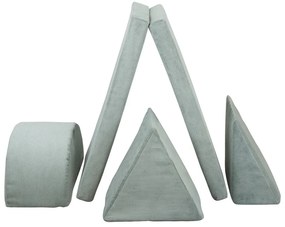 Светлосиньо велурено игрище от пяна Bloque Montessori – Little Nice Things