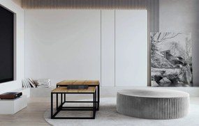 Пуф Rallou-светло сиво