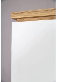 Бял детски гардероб от дъб 135x200 cm Finn - Roba