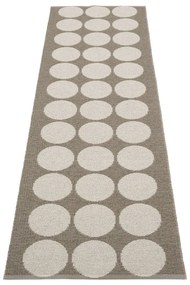 Кафява и бежова пътека за открито и закрито 70x240 cm Hugo Walnut Linen – Pappelina