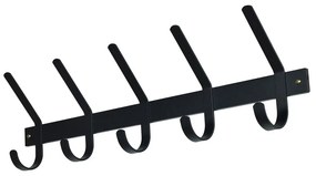 Черна метална стенна закачалка Dexter - Spinder Design