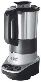 Блендер за супа с нагревател Russell Hobbs Soup & Blend 21480-56, 1200W, 1.75L, 8 програми, Звук, Поддържане на топлина, Черен/инокс