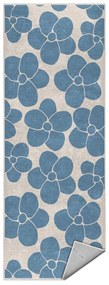Синя пътека подходяща за пране 80x200 cm Blue Meadow – Mila Home