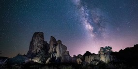 Картина на платно – Звездно небе над скалите