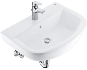 Мивка за баня BauFlow + смесител Bau Ceramic, 39644000, Grohe, снежно бяло