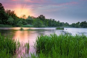 Самозалепващ фототапет – Изгрев на река