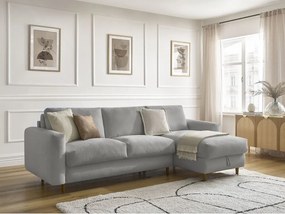 Сив ъглов диван Cocoone – Bobochic Paris