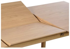 Сгъваема маса за хранене с дъбов плот 95x190 cm Bari - Unique Furniture