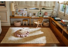 Ръчно изработен памучен килим подходящ за пране в цвят жълта охра 140x200 cm Sweet Honey – Lorena Canals