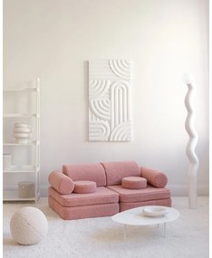 Розов детски диван от букле 132 cm Settee – Wigiwama