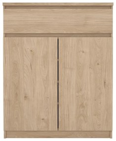 Скрин от дъбов декор в естествен цвят 80x100x40 cm Naia – Tvilum