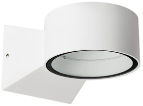 Бяла стенна лампа Fluvial, 13 x 9 cm - SULION