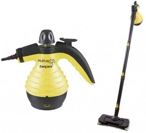 Разопакован: Парочистачка Beper P202VAL001 10в1, 3.2 бара, 1050W, 0.35 l, Аксесоари, Черен/жълт