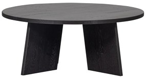 Черна кръгла масичка за кафе ø 90 cm Fries – WOOOD