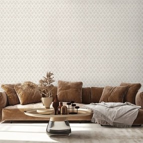Самозалепващ тапет – Светли бежови геометрични мотиви