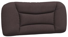 374540 vidaXL Мека табла за легло, тъмнокафява, 90 см, плат