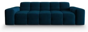 Тъмносин кадифен диван 222 cm Kendal - Micadoni Home