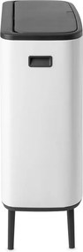 Бяло стоманено кошче за боклук, отваряне с докосване 60 l Bo Touch Bin Hi – Brabantia
