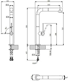 Кран за мивка Tozo-Mauro-brushed