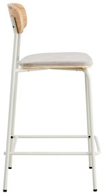 Бар столове в комплект от 2 броя в бежово-натурален цвят (височина на седалката 66 см) Adriana - Marckeric