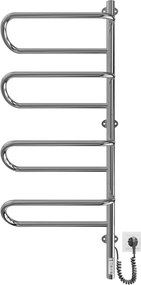 Електрически въртящ се сушилник за кърпи ELECTRA 120W/230V 102,5x44,5 cm неръждаема стомана/хром десен