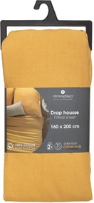 Чаршаф с ластик atmosphera, 160x200, Охра