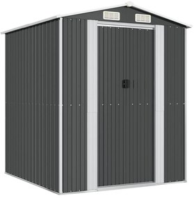 3147449 vidaXL Градинска барака антрацит 192x191x223 см поцинкована стомана