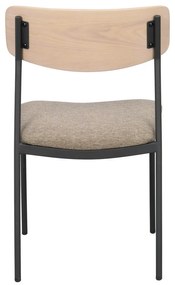 Трапезни столове в бежов и естествен цвят в комплект от 2 бр. Maymont – Rowico