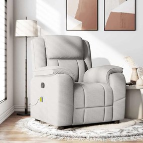 4015719 vidaXL Масажен стол за лежанка Cloud Grey Fabric