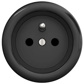 Kliklap - Ретро домашна розетка без рамка 230 V черна
