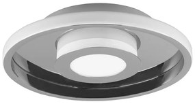 Метално LED осветително тяло за таван в блестящо сребристо ø 30 cm Ascari - Trio